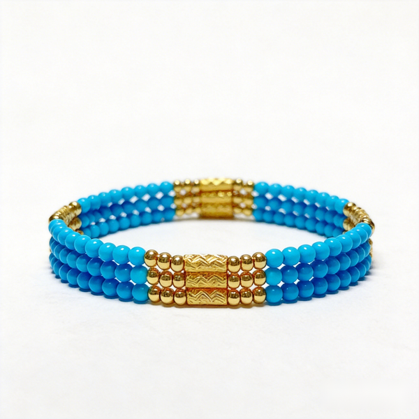 The Azure Duo – Turquoise Magnetic Convertible Necklace & Bracelet – 我的商店
